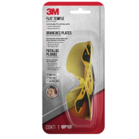 3M Flat Temple Eyewear Anti Scratch 47013H1-DC Amber Lens