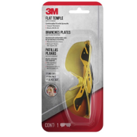 3M Flat Temple Eyewear Anti Scratch 47013H1-DC Amber Lens