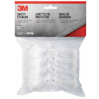 3M Safety Eyewear 90953H4-DC Clear 4-Pack