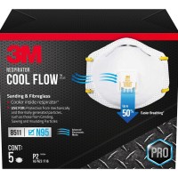 3M Respirator Valved Sanding Fibreglass 8511HB2-C-PS, Pack of 5 3M Respirator Valved Sanding Fibreglass 8511HB2-C-PS, Pack of 5
