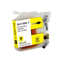 Brother LC135XLY Yellow Ink Cartridge 1,200 Pages - Compatible