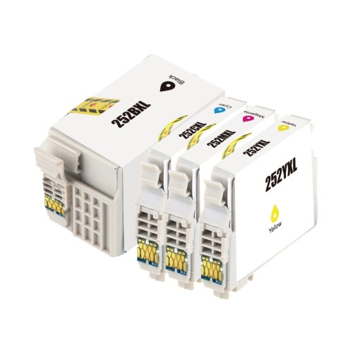 Epson 252XL Inkjet Value Pack - BK/C/M/Y 1,100 Pages - Compatible Epson 252XL Inkjet Value Pack - BK/C/M/Y 1,100 Pages - Compatible