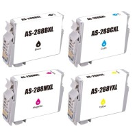 Compatible Epson 288XL Inkjet Value Pack - 1 X BK/C/M/Y Compatible Epson 288XL Inkjet Value Pack - 1 X BK/C/M/Y