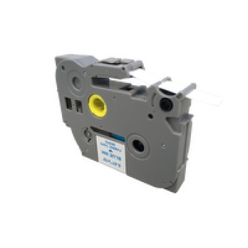 Brother TZEFA3 12mm Blue on White Fabric Tape - Compatible Brother TZEFA3 12mm Blue on White Fabric Tape - Compatible