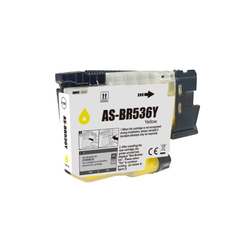 Brother LC536Y Yellow Ink Cartridge 900 Pages - Compatible Brother LC536Y Yellow Ink Cartridge 900 Pages - Compatible