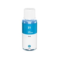 HP 31 - 1VU26AA Cyan Ink Bottle 8,000 Pages - Compatible HP 31 - 1VU26AA Cyan Ink Bottle 8,000 Pages - Compatible
