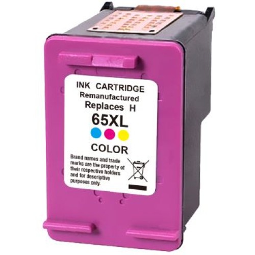 HP 65XL Hi-Yield Tri-Colour Ink Cartridge 300 Pages - Compatible HP 65XL Hi-Yield Tri-Colour Ink Cartridge 300 Pages - Compatible