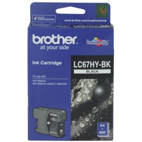 Brother LC67HYBK High Yield Ink Cartridge - Black - Genuine Brother LC67HYBK High Yield Ink Cartridge - Black - Genuine