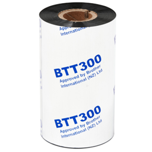 6-Pack Brother BTT300PW Premium Wax Ribbon 110mm x 300m - Genuine 6-Pack Brother BTT300PW Premium Wax Ribbon 110mm x 300m - Genuine