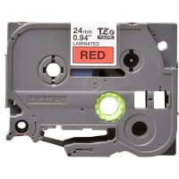 Brother TZEFX451 Black on Red Tape 24mm x 8m - Genuine