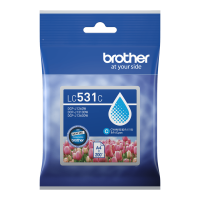 Brother LC531C Cyan Ink Cartridge 200 pages - Genuine Brother LC531C Cyan Ink Cartridge 200 pages - Genuine