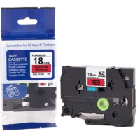 Brother TZEFX441 Black on Red Flexible ID Tape 18mm x 8m - Genuine