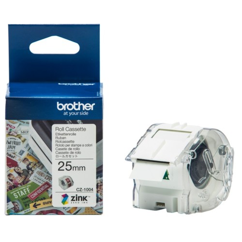 Brother CZ1004 25mm x 5m Printable Roll - Genuine Brother CZ1004 25mm x 5m Printable Roll - Genuine