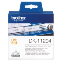 Brother DK11204 17mm x 54mm Multi Purpose Labels - Genuine Brother DK11204 17mm x 54mm Multi Purpose Labels - Genuine