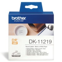 Brother DK11219 12mm Round Labels - Genuine Brother DK11219 12mm Round Labels - Genuine