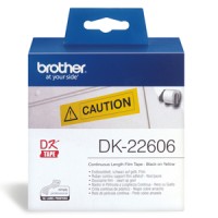Brother DK22606 62mm Yellow Continuous Film Label - Genuine Brother DK22606 62mm Yellow Continuous Film Label - Genuine