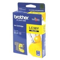 Brother LC38Y Yellow Ink Cartridge 260 Pages - Genuine