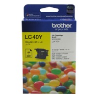 Brother LC40Y Ink Cartridge - Yellow 300 Pages - Genuine Brother LC40Y Ink Cartridge - Yellow 300 Pages - Genuine