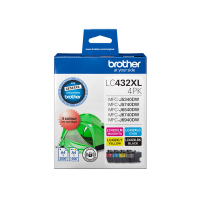 Brother LC432XL4PKS Black+3-Colours 3000/1500 Pages - Genuine