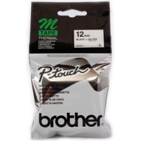Brother M931 12mm Black on Silver Label Tape - Genuine Brother M931 12mm Black on Silver Label Tape - Genuine