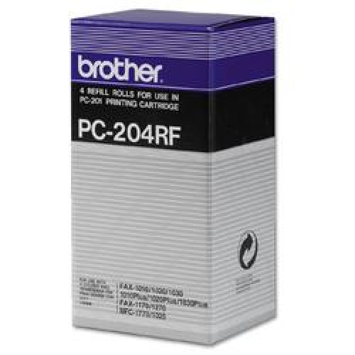 Brother PC204RF Thermal Ribbon - 4 Rolls - Genuine Brother PC204RF Thermal Ribbon - 4 Rolls - Genuine