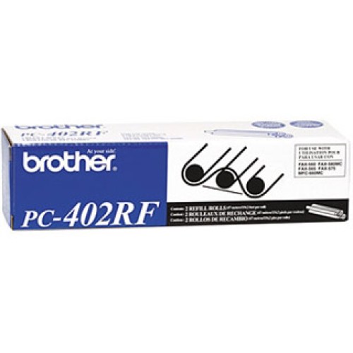 Brother PC402RF Thermal Ribbon - 2 Rolls - Genuine Brother PC402RF Thermal Ribbon - 2 Rolls - Genuine