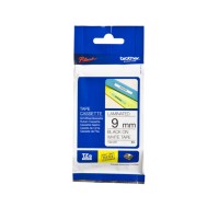 Brother TZe221 Black on White Label Tape 9mm x 8m - Genuine