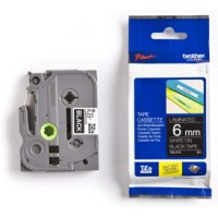 Brother TZE315 6mm White on Black Tape - Genuine