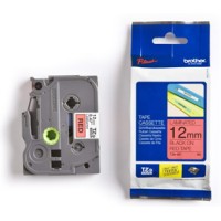 Brother TZE431 12mm Black on Red Label Tape - Genuine