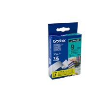 Brother TZe721 9mm Label Tape Black on Green - Genuine