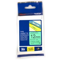 Brother TZE731 12mm Black on Green Tape - Genuine