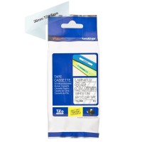 Brother TZeM65 36mm Label Tape White on Clear Matt - Genuine