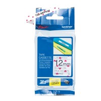 Brother TZe-MPPH31 12mm Label Tape Pink Hearts - Genuine Brother TZe-MPPH31 12mm Label Tape Pink Hearts - Genuine