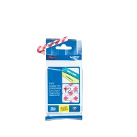 Brother TZeMPRG31 12mm Label Tape Black on Red Gingham - Genuine