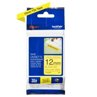 Brother TZeS631 12mm Label Tape Black on Yellow - Genuine