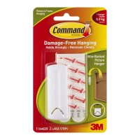 Command Picture Hanger 17041 Large White Wire-Backed Command Picture Hanger 17041 Large White Wire-Backed