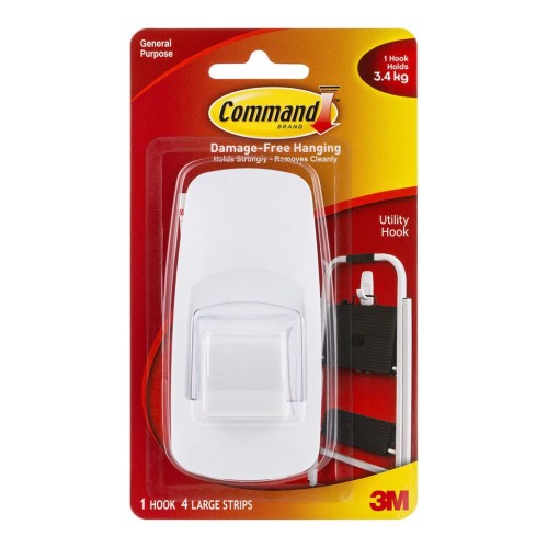 Command Hook 17004 Jumbo White - 1 Pack Command Hook 17004 Jumbo White - 1 Pack