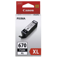 Canon PGI670XLBK Pigment Black Ink Cartridge 22.2ml - Genuine