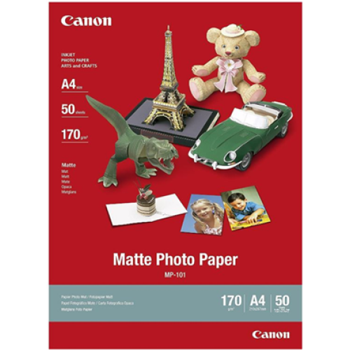 Canon MP-101 Matt Photo Paper 50 Sheets 170gsm A4 Canon MP-101 Matt Photo Paper 50 Sheets 170gsm A4
