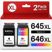 Canon PG645XLCL646XLCP Black and Colour Ink Cartridge 400 Pages Each- Genuine 