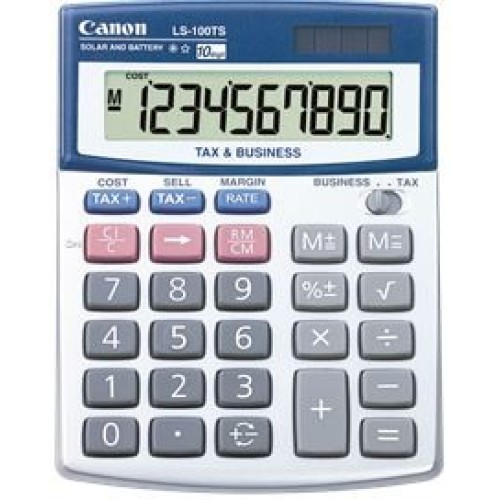 Canon LS100TS 10 Digital Tilt Screen Mini Desktop Tax Calculator Canon LS100TS 10 Digital Tilt Screen Mini Desktop Tax Calculator
