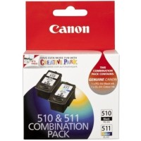 Canon PG510CL511CP Black & Colour Ink Pg-510 Cl-511 - Genuine