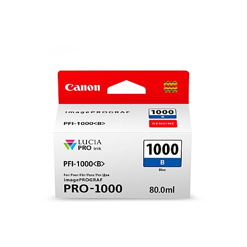 Canon PFI1000 Blue Ink Cartridge - Genuine Canon PFI1000 Blue Ink Cartridge - Genuine