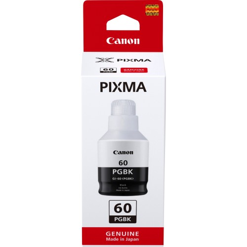 Canon GI60BK Black Endurance Ink 6,000 Pages - Genuine Canon GI60BK Black Endurance Ink 6,000 Pages - Genuine