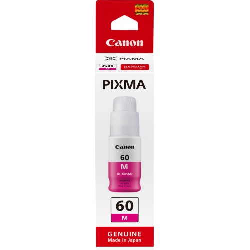 Canon GI60M Magenta Endurance Ink 7,700 Pages - Genuine Canon GI60M Magenta Endurance Ink 7,700 Pages - Genuine