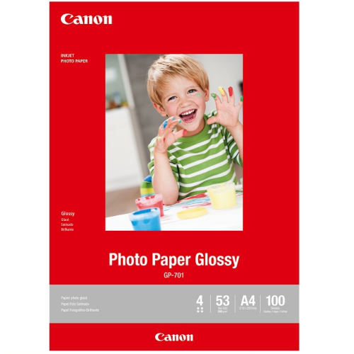 Canon GP-701 Glossy Photo Paper 100 Sheets 210gsm A4 Canon GP-701 Glossy Photo Paper 100 Sheets 210gsm A4