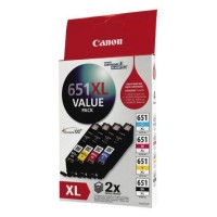 Canon CLI651XLVP Ink Cartridge Value Pack 750 Pages x 4 - Genuine