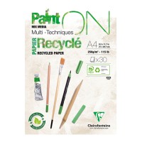 PaintON Recycled Paper Pad White A4 30 sheet