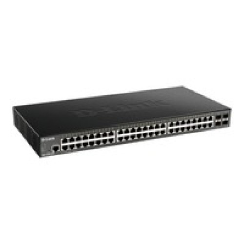 D-Link 52-Port Gigabit Smart Switch with 48 RJ45 and 4 SFP+ 10G Ports D-Link 52-Port Gigabit Smart Switch with 48 RJ45 and 4 SFP+ 10G Ports