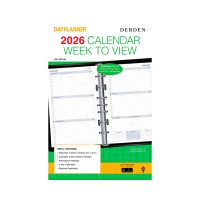 Debden Dayplanner Desk Week to View Refill 2026